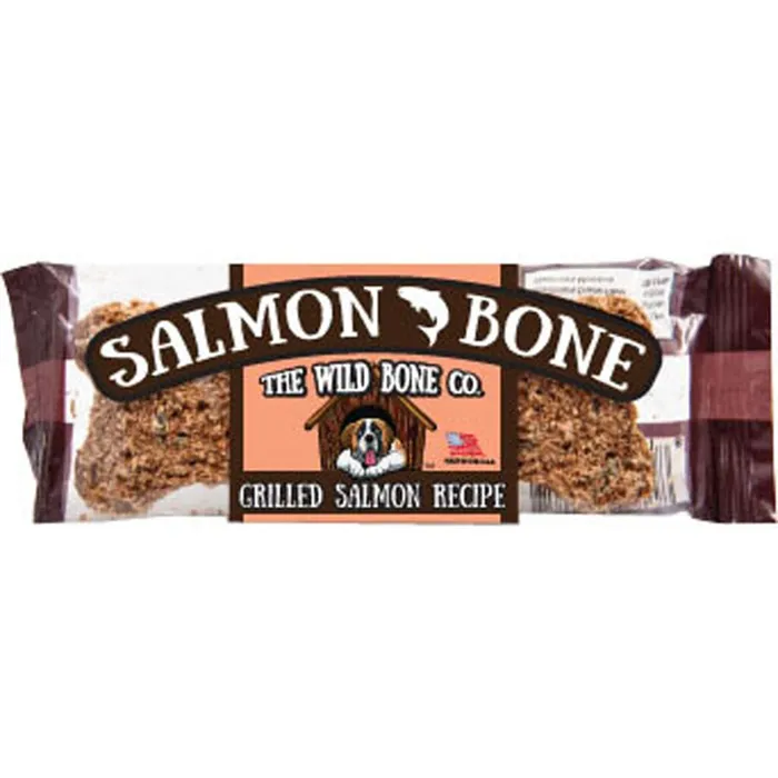 The Wild Bone Co Dog Grain Free Grilled Salmon Bone 1 Oz