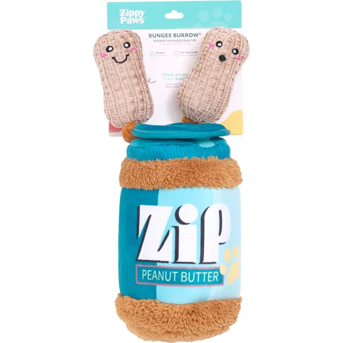 Zippy Paws Burrow Peanut Butter Jar